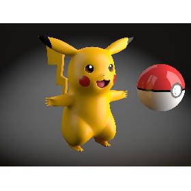 Pikachu Pokemon rigged